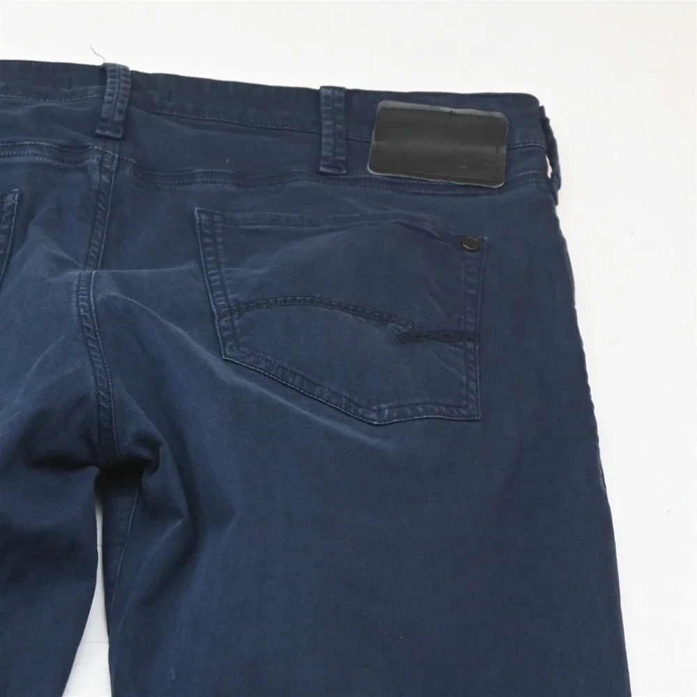 Mavi Jeans 38x32 Blue Brushed Stretch Jake Slim Mens Jeans